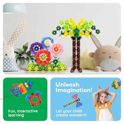 PicassoTiles Building Chips Interlocking Disc Construction Blocks in 12 Colors STEM Learning Early Education Toy Engineering Playset Child Brain Development for Toddlers Girls Boys Kids Age 3+ PTF108 - Image 7