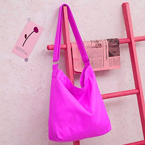 Image of Lify Women's Retro Large Size Canvas Shoulder Bag Hobo Crossbody Handbag Casual Tote - 1 Piece