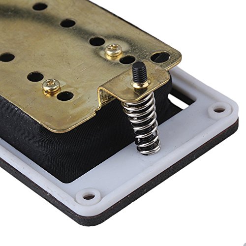 image for Yibuy 50/52mm Rose Wood Electric Guitar Pickups & Black Screws & Wrenc