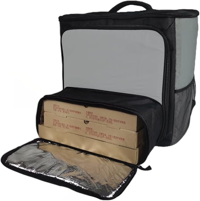 60L XL Large Insulated Food Delivery Backpack Expandable Catering Cooler Bag Waterproof Pizza Bag for Uber Eats Thermal Food Bag for Bike for Beach, Picnic, Camping UberEats Doordash