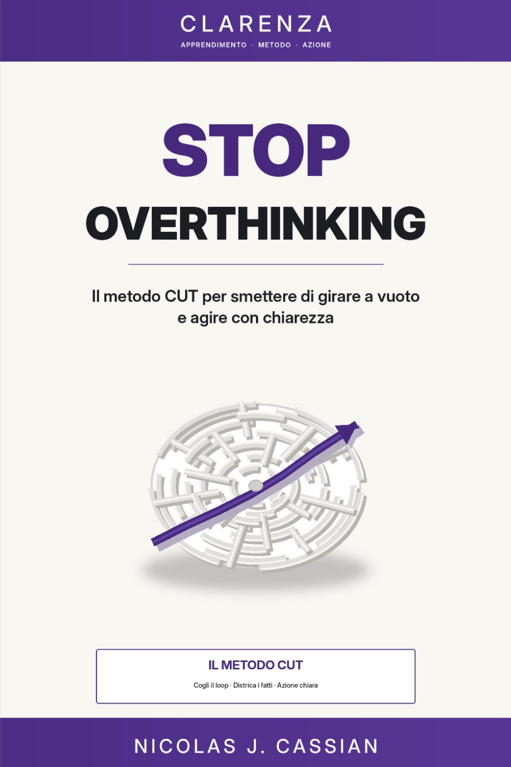 Stop Overthinking: Il metodo CUT per smettere di girare a vuoto e agire con chiarezza (Clarenza Apprendimento)