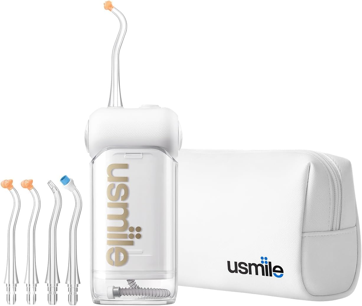 【3-in-1-Bundle】 usmile C10 Tragbare Munddusche, S-Düsen & Reiseetui – Komplettes Mundpflege-Set für Zuhause & unterwegs