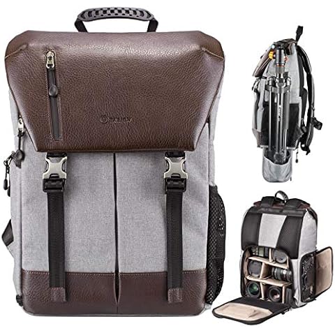 TARION Waterproof Camera Backpack with Laptop Compartment Cover