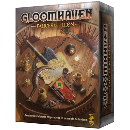 Cephalofair Games | Gloomhaven Fauces del león | Juego de Mesa Cooperativo de Aventuras | Estrategia | A Partir de 14 Años | De 1 a 4 Jugadores | 30-120 Minutos por Partida | Español | Ya disponible en tu tienda friki favorita! En mundofriki.es!