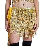 ‍【Todo combinado】: vestido sexy de lentejuelas con flecos que se puede combinar bien con camisetas sin mangas, camisetas con cuello halter y top con cuello cerrado, chaleco, camisas, camisetas, leggings, tacones altos, etc. La fibra óptica refleja en cada lentejuela, lo que es muy encantador.