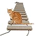 猫 吊り橋 壁掛け吊り橋 木製 ハンモック吊り橋 猫用ステップ ゲージ用 キャットステップ 壁付け ペットベッド 遊び場 はしご ストレス解消 運動不足