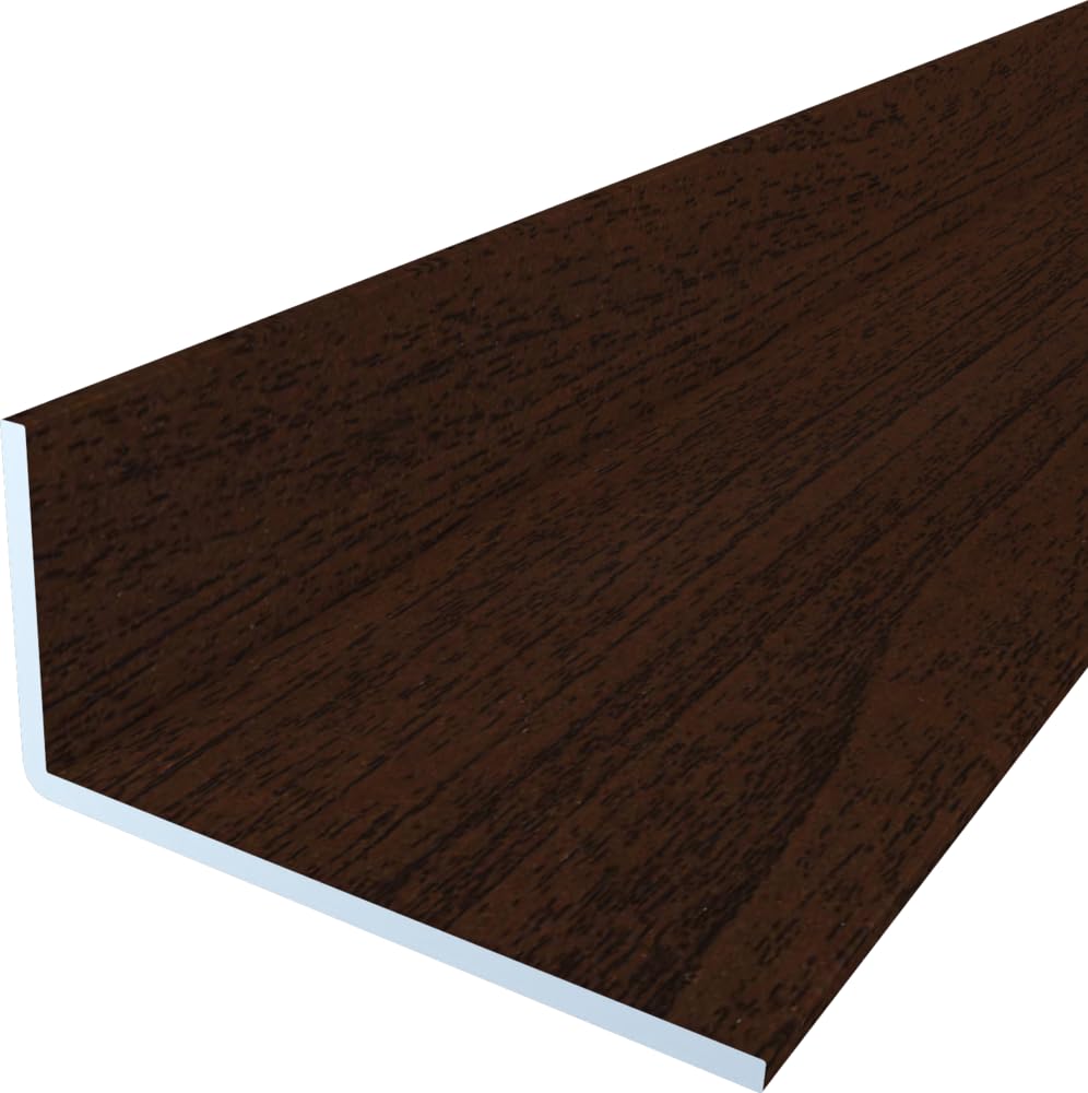 FaiX3.it - Perfil angular en L 50x25x2 mm de aluminio, efecto madera nogal N102R, longitud 2000 mm