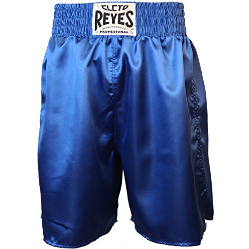 Cleto Reyes Satin Classic Boxing Trunks - Small (32") - Blue