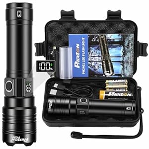 Rechargeable Flashlights 900000 High Lumens Long Range, High Concentration Super Bright USB C LED Flashlight Long Lasting, Powerful Multifunctional Strong Flash Lights, for Emergency Security Camping