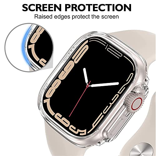Coque Apple Watch 8 41mm bumper antichoc rigide transparent