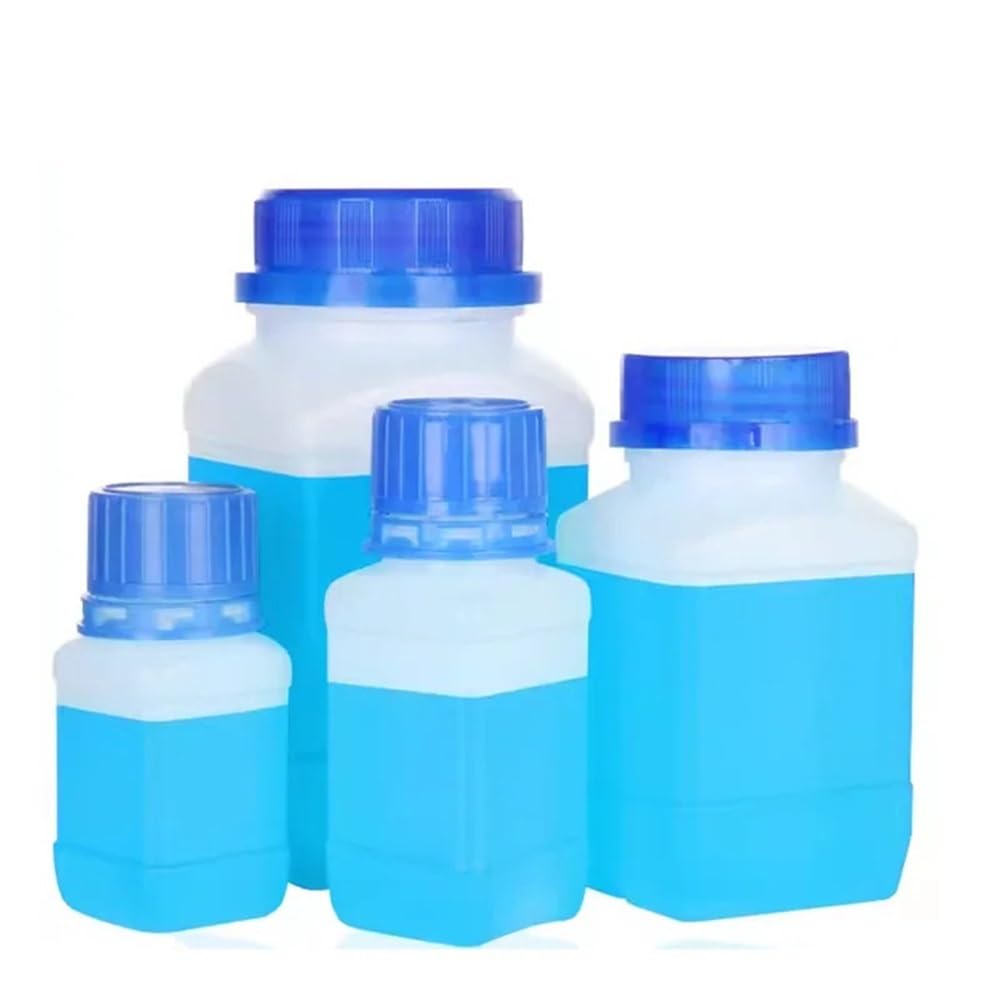 Botella de plástico cuadrada boca pequeña sellada y engrosada, vacía, for muestra 500/1000 ml Equipamiento de laboratorio