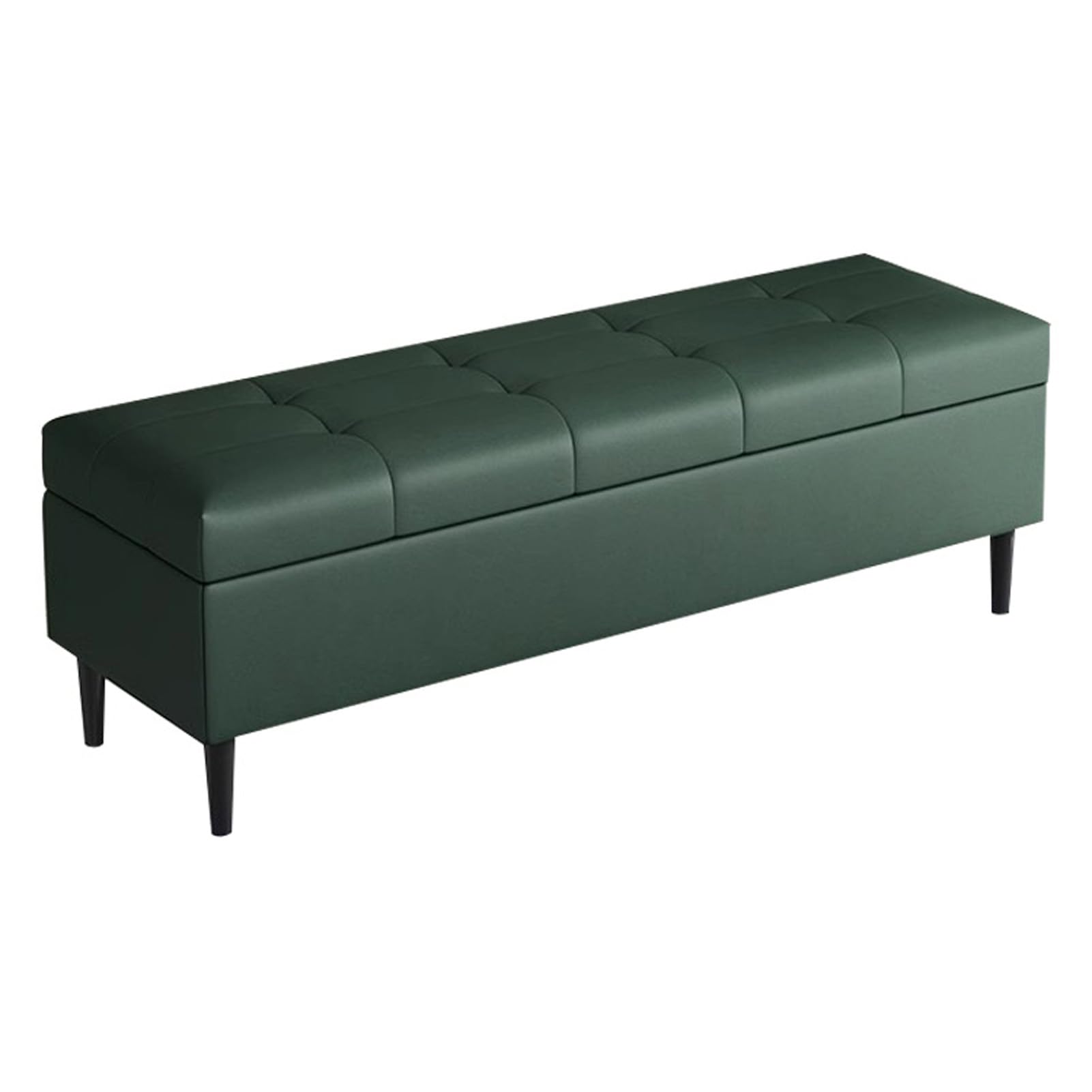 Banc ottoman rembourré avec rangement et coussin d'entrée élégant