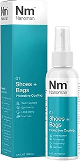 NANOMAN NANOMAN Shoe Protector Spray – Advanced Waterproofing for Shoes, Boots, Sneakers & Uggs. Safe for Suede, Leather, Nubuck, and White Shoes..