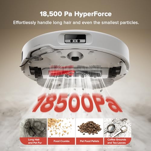 roborock Qrevo Curv Robot Vacuum and Mop, Zero-Tangling, AdaptiLift Chassis, FlexiArm Technology, Al Obstacle Recognition, 17mm Mop Lift, 18,500Pa Suction, Hot Water Mop Washing & Dock Self Cleaning by roborock - Image 4