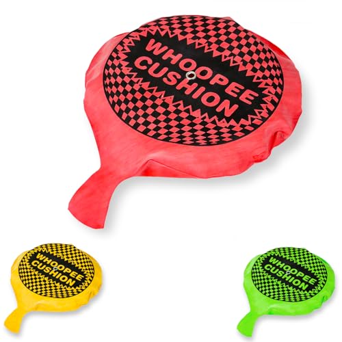Self Inflating Whoopee Cushion - Colour Sent at Random Novelty Prank Item Fart Noise Jokes Ideal Joke Gift or Stocking Filler for Girls and Boys Party Bag Fillers for Kids