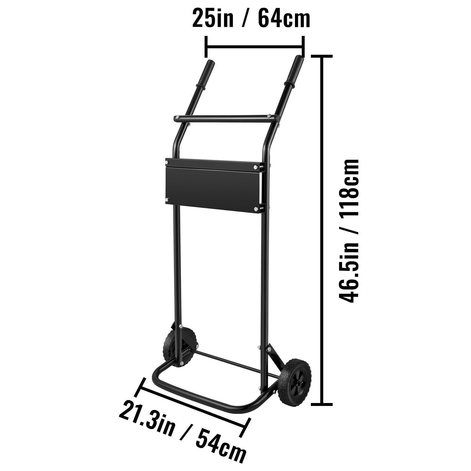 Supporto for motore fuoribordo Carrello porta for barche portatile Capacità di peso 130 libbre con 2 ruote applicate in varie occasioni,Elevata Stabilità