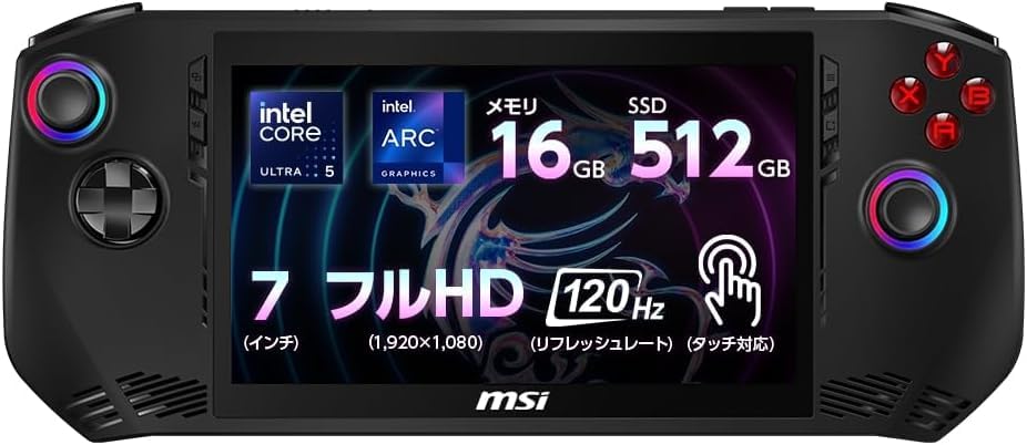 Amazon.co.jp: MSI Claw ポータブルゲーミングPC 16GB/512GB 