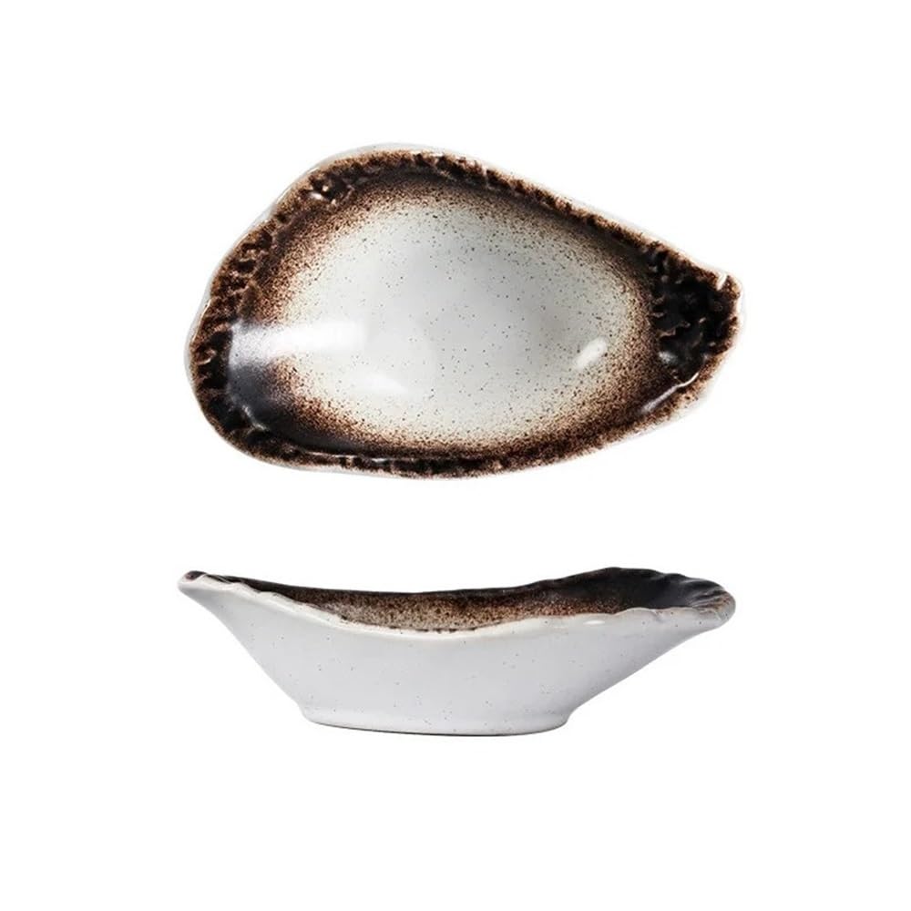 Cenz-888 Snack Dish Sauce Dishes Ceramic Barbecue Dipping Fruit Dessert Plates Kitchen Tableware