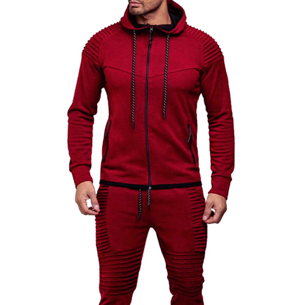 amropi Herren Jogginganzug Trainingsanzug Sportbekleidung Männer Sweatjacke und Trainingshose Sportanzug
