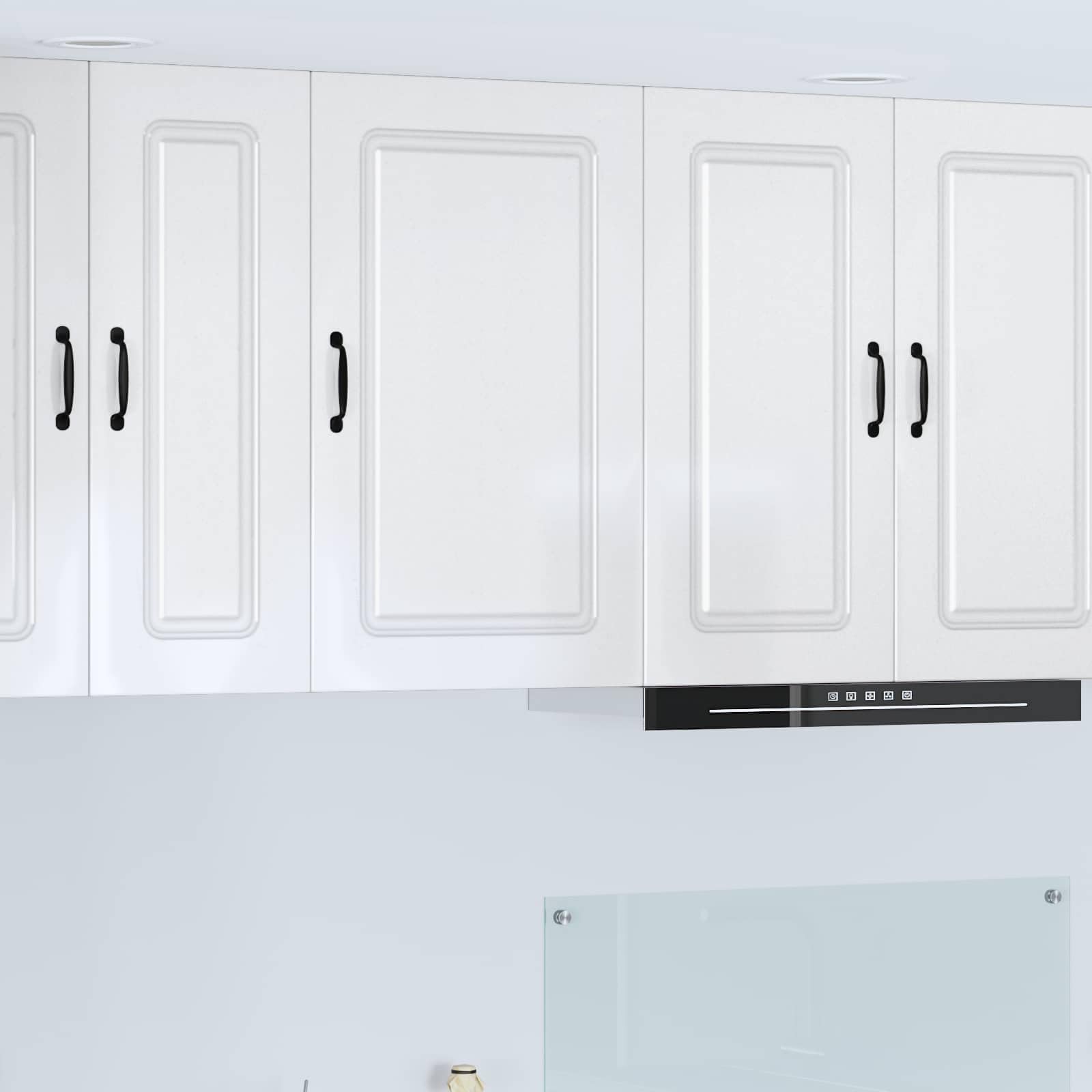 vidaXL Geschirrspülerfront Kalmar Hochglanz Weiß 50 x 31 x 80 cm, Eleganter moderner Küchenregal, großer Stauraum, rechteckiger Wandschrank, Organizer für Heimbedarf