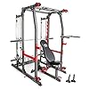 Marcy Smith Machine Weight Bench Home Gym, for Full Body Workout, Training System, Black SM-4903