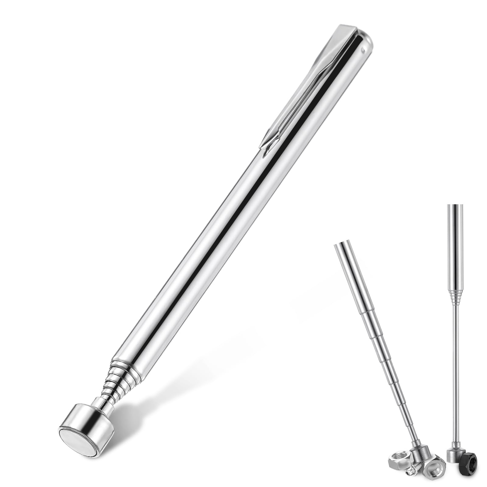 Gjinxi 2 Pcs Magnetic Pickup Tool Telescopic 3.5lbs Magnetic Grabber Reacher Tools Extendable 5.28