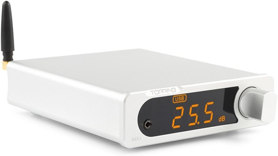Onе-Dау Sаlе: Uр tо 60% оƒƒ Topping MX3 DAC Headphone Amplifier Bluetooth USB/ Optical /Coaxial / AUX / SW Digital Audio Power Amplifier Receiver (Silver) Bеѕt Sеllеr Topping MX3 DAC Headphone Amplifier Bluetooth USB/ Optical /Coaxial / AUX / SW Digital Audio Power Amplifier Receiver (Silver)