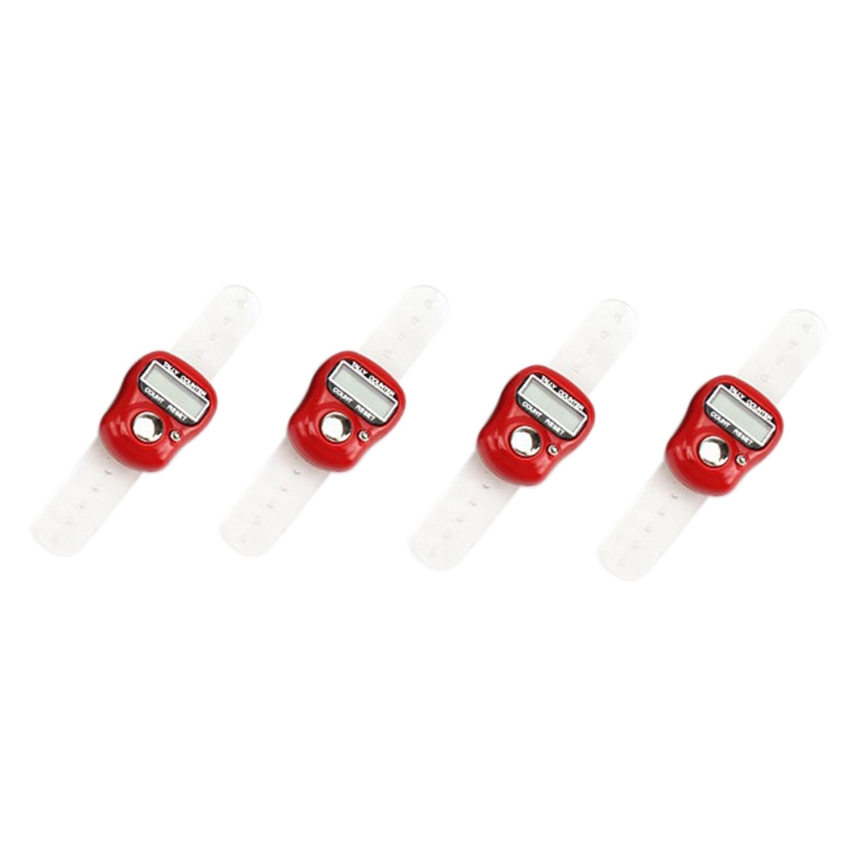 Jnchdghwa Random Color 4X Lcd Electronic Finger Hand Ring Knitting Row Tally Counter Pedometer Digital Hand Tally Counter