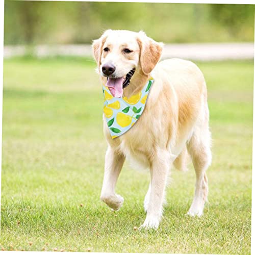 HYTROVE Haustier Bandana Hundehalstuch Aus Baumwolle Mit Fruchtdesign Leicht Anzulegen Für Katzen Und Hunde Haustierzubehör Für Alltag Und Party