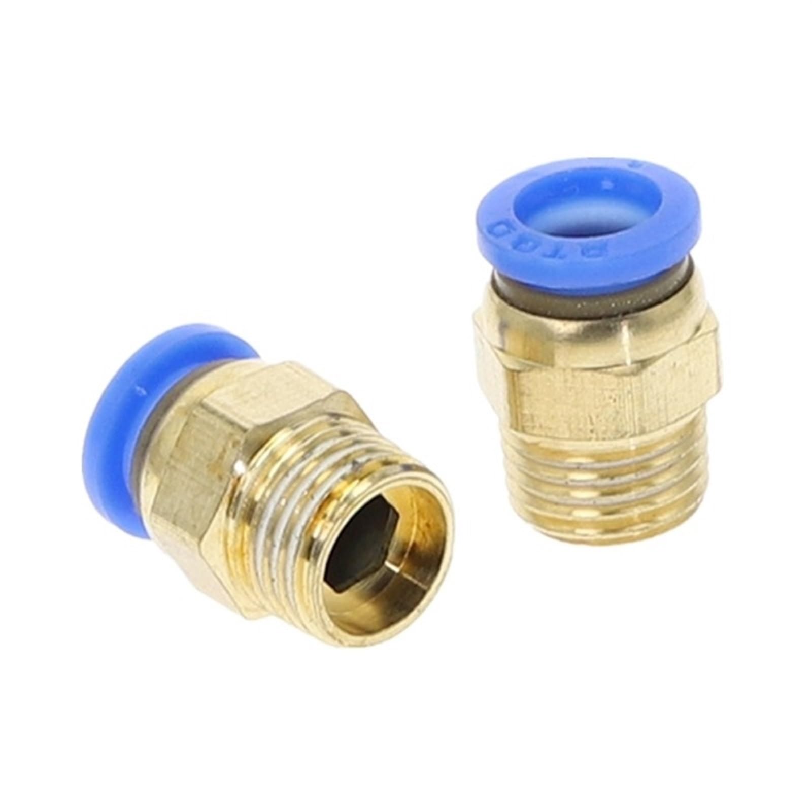 Tubo OD 1/4" X 1/8" NPT Raccordo Pneumatico, Spingere Per - Foto 2