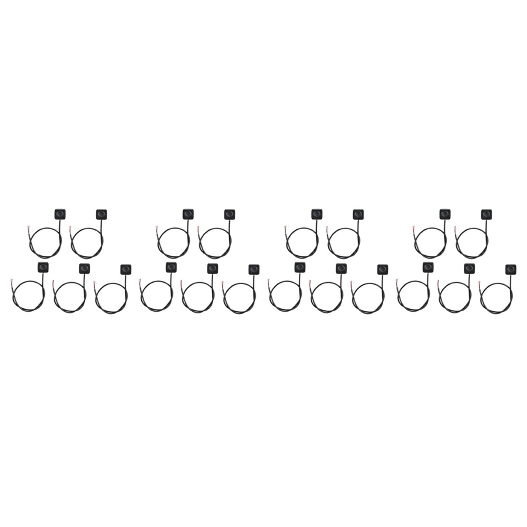 Jnchdghwa 20Pcs Momentary Switch Momentary Push Button on Off Switch 12V 24V Mount Mini Button Switch