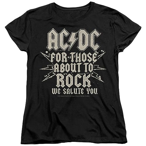 Popfunk Classic AC/DC Salute Womens Short Sleeve...