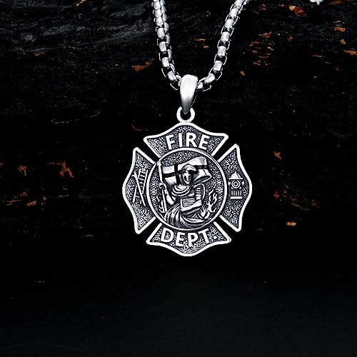 925 Sterling Silver St Michael/St Christopher Oval Round Medal Archangel Cross Necklace with 22”+2” Chain2