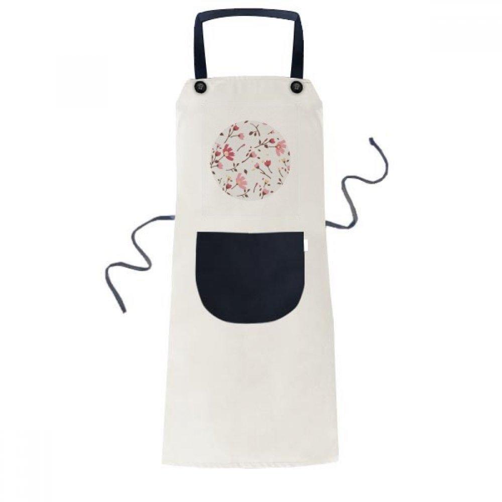 Tablier de cuisine calliopsis bavoir noir 70x67cm pour femmes et hommes