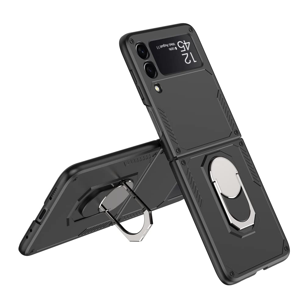 Midkart Kickstand Case Compatible with Samsung Galaxy Z Flip 3 Hard PC Built-in Metal Ring Armor Design with Full Body and Camera Protection Cover, Grey (B09KVDH1ML) Amazon Price History, Amazon Price Tracker