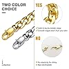 GOLDCHIC JEWELRY 9mm Cuban Bracelet with Gold Chain, Flat Curb Link Bracelets for Men Women #4