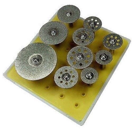 for 10 Piece Mini Cut-Off Diamond Cutoff Wheels Discs 1/8" Arbor Hole for Dremel