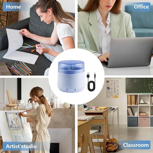 Taille-crayon électrique à piles pour stylos de bureau et dessin - 4