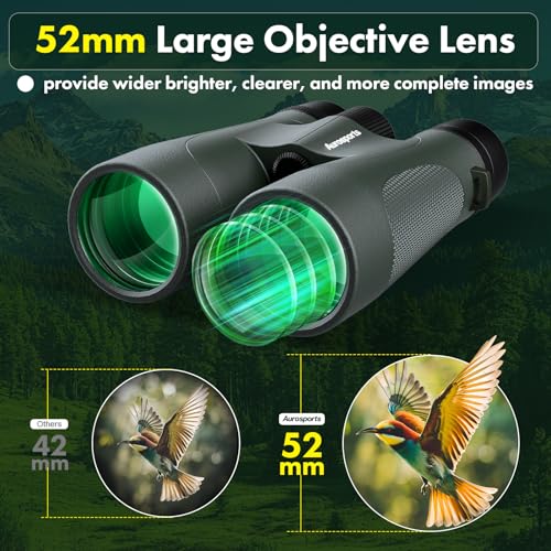 Binoculares resistentes al agua 15x52 para caza en verde miniatura 4