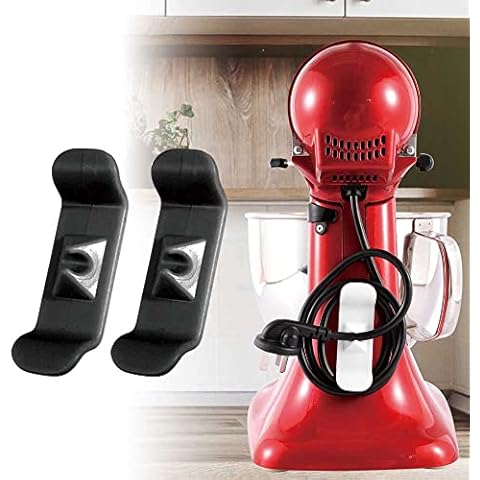 Wrap Cord Organizer,Cable Wrap Attachment for Appliances - by Ohoho - Compatible With Kitchenaid Stand Mixer - Fits Home Appliances, Mixer, Blender, Coffee Maker -2 Set (Black) Cover