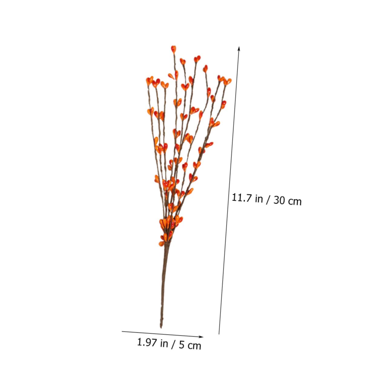 Cabilock 15pezzi Rami Di Bacche Artificiali Per Decorazioni Natalizie Bacche Fittizie Per Composizioni Floreali e Centrotavola Per Ringraziamento