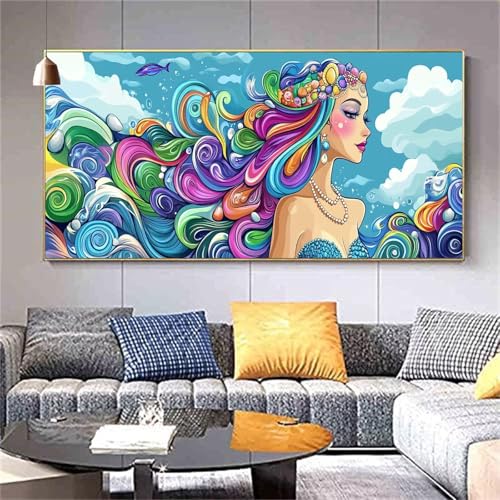 Peinture diamant enfant et adulte 5D - Kit broderie diamant perle a coller mer