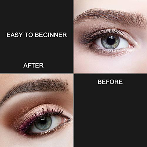 Eyebrow Stencil, 12PCS Eyebrow Shaper Kit, Reusable Eyebrow Template With Strap, 3 Minutes Eyebrows Makeup Tools For Eyebrows for beginners