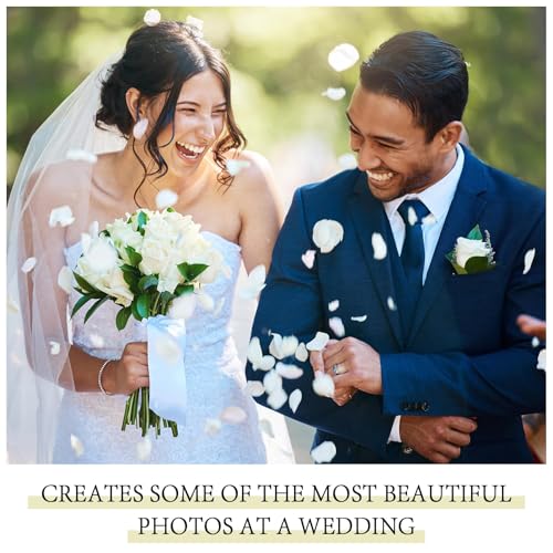 Image of 50 Pcs 4 x 6 inch Large Wedding Confetti Bags Throw Some Love Petal Toss Packets Glassine Flower Petal Packets for Wedding Send Off, Exit, Tosses