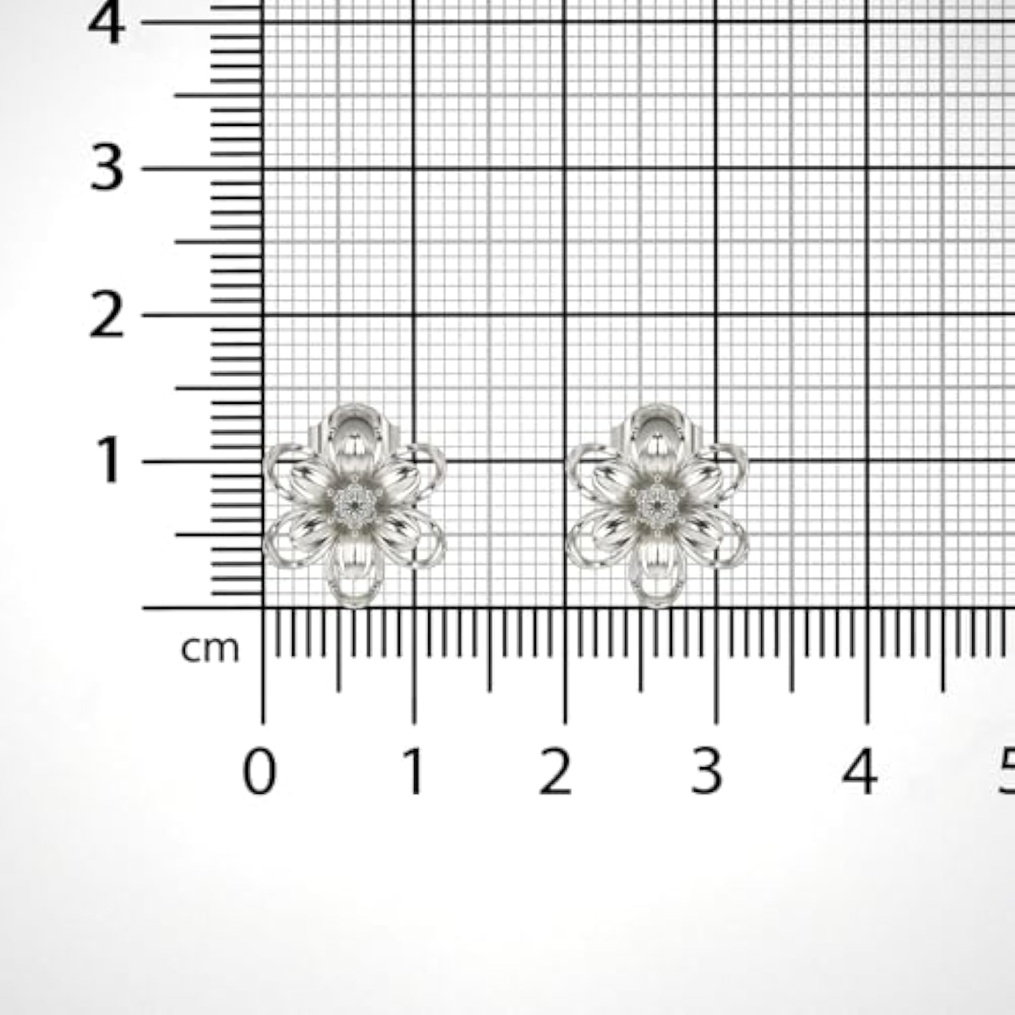 Women's Stylish Sterling Silver & Lab Grown Diamond 0.07cts Earrings