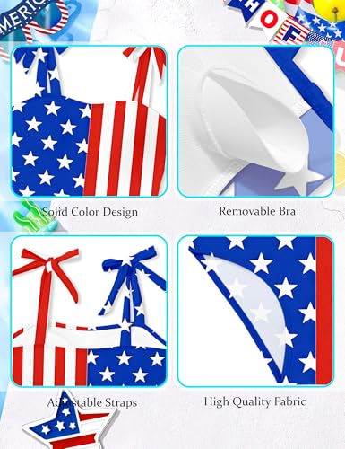 Image of Girls Swimsuit One Piece Casual Color-Block Adjustable Straps Girls Bathing Suit Swimwear 9-16T