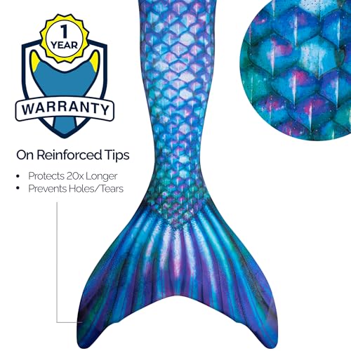 image for Fin Fun Limited Edition Mermaid Tail for Swimming for Women, Teen and 