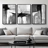 Cuspin Black White Gray Abstract 3-Piece