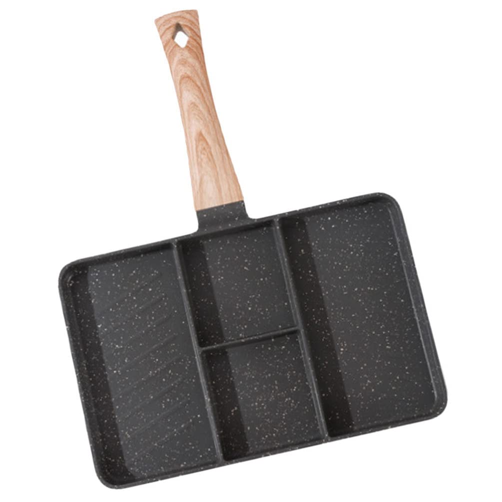 BESTonZON Ergonomic Nonstick Chicken and Frying Pan Multi-function Breakfast Skillet for Induction Cooktop Premium Design for Cooking Steak and Eggs Random Style