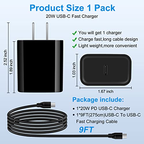 Samsung S26 S25 A17 A16 5G Fast Charger Type C,20W USB C Charger Block - image 2